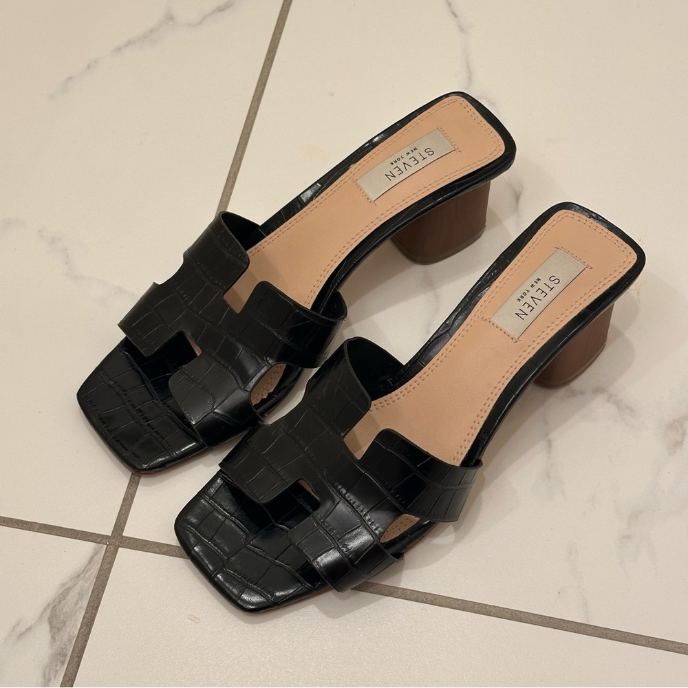 STEVEN NEW YORK H BAND HEEL SANDAL (size 9)
